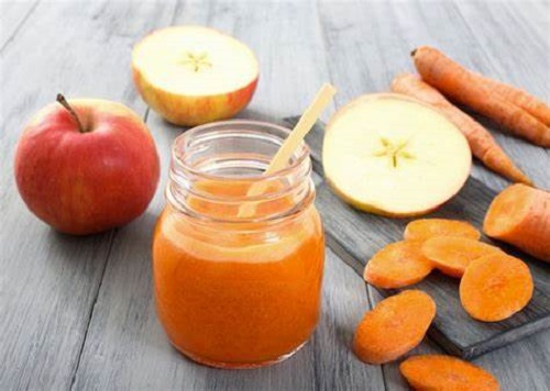 Nước ép cà rốt truyền thống kết hợp với táo và gừng giúp bùng nổ vị giác
